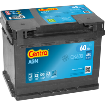 Akumulator CENTRA AGM CK600 12V 60Ah 680A