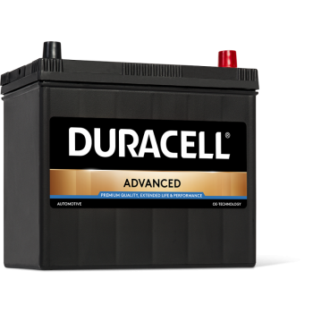 Bezobsługowy akumulator samochodowy Duracell Advanced 45Ah z biegunem P+