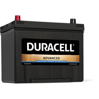 Bezobsługowy akumulator samochodowy Duracell Advanced 70Ah z biegunem L+