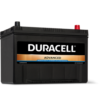 Bezobsługowy akumulator samochodowy Duracell Advanced 95Ah z biegunem P+