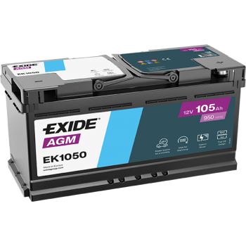 Akumulator EXIDE AGM EK1050 12V 105Ah 950A