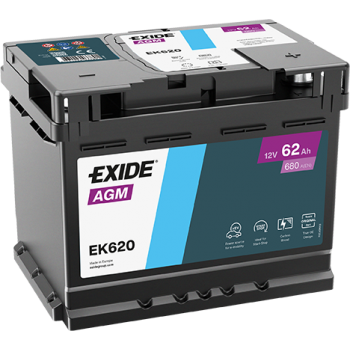 Akumulator Exide AGM EK620 12V 62Ah 680A