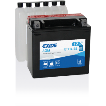 Akumulator motocyklowy Exide ETX14-BS YTX14-BS 12Ah 200A
