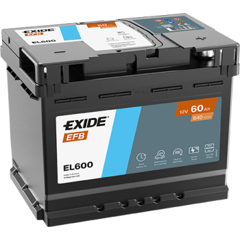 Akumulator EXIDE EFB EL600 12V 60Ah 640A