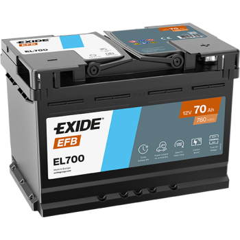 Akumulator EXIDE EFB EL700 12V 70Ah 760A