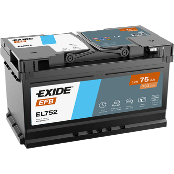 Akumulator EXIDE EFB EL752 12V 75Ah 730A