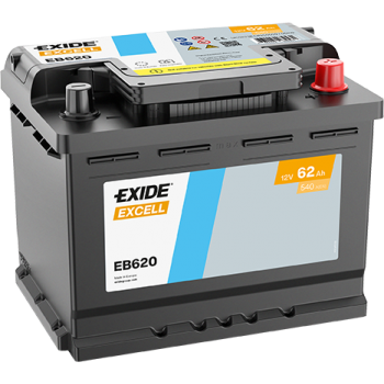 Akumulator Exide Excell EB620 12V 62Ah 540A