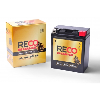 Akumulator RECO RB12AL-GEL 12V 12Ah L+ YB12AL