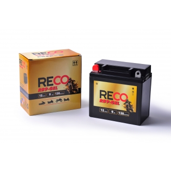 Akumulator RECO RB9-GEL 12V 9Ah 130A L+ YB9