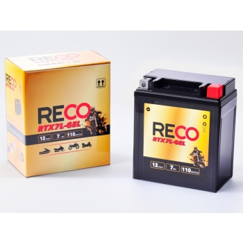 Akumulator RECO RTX7L-GEL 12V 7Ah 110A P+ YTX7L