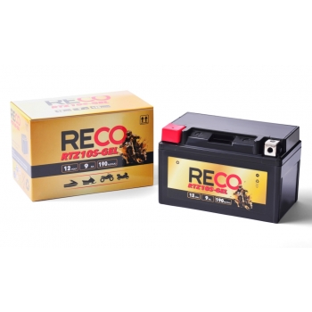 Akumulator RECO RTZ10S-GEL 12V 9Ah 190A L+ YTZ10S