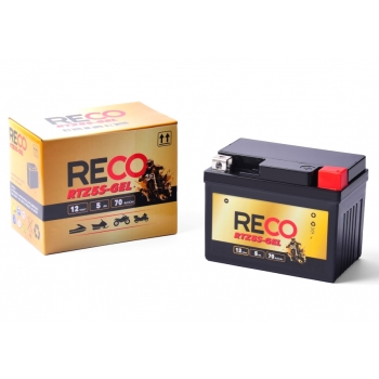 Akumulator RECO RTZ5S-GEL 12V 5Ah 70A P+ YTZ5S