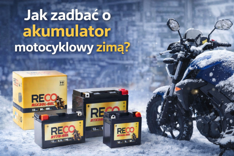Jak zadbać o akumulator motocyklowy zimą – akumulatory motocyklowe RECO