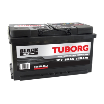 Akumulator Tuborg Black 12V 80Ah 720A TB580-072