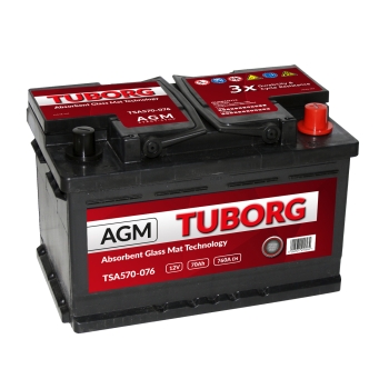 Akumulator Tuborg AGM 12V 70Ah 760A TSA570-076
