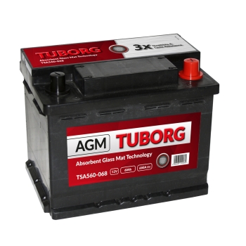 Akumulator Tuborg AGM 12V 60Ah 680A TSA560-068