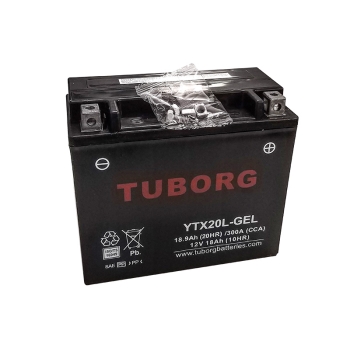 Tuborg YTX20L-GEL 12V 18Ah 300A AGM fabrycznie aktywowany