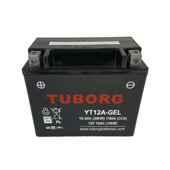 Tuborg YT12A-GEL 12V 10.5Ah 180A AGM fabrycznie aktywowany