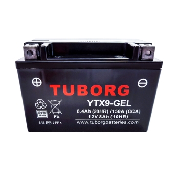 Tuborg YTX9-GEL 12V 8.4Ah 150A AGM fabrycznie aktywowany
