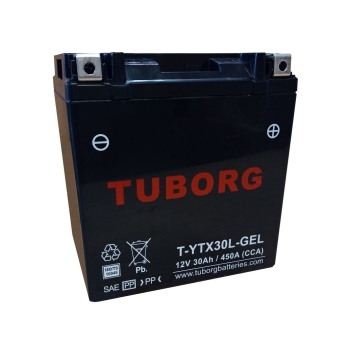 Tuborg YTX30L-GEL 12V 30Ah 450A AGM fabrycznie aktywowany