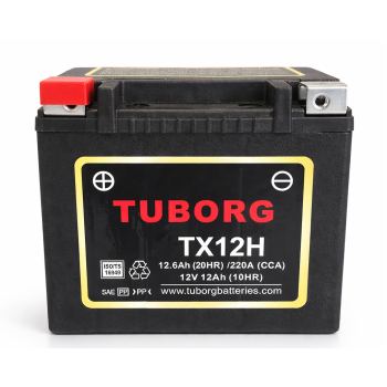 Tuborg TX12H 12V 12Ah 220A AGM akumulator motocyklowy wzmocniony