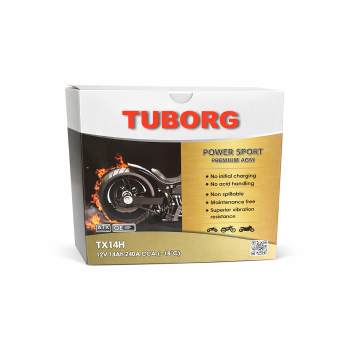 Akumulator Tuborg YTX14 240A do motocykla i quada