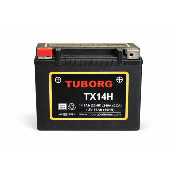 Tuborg TX14H 12V 14Ah 240A AGM akumulator motocyklowy wzmocniony