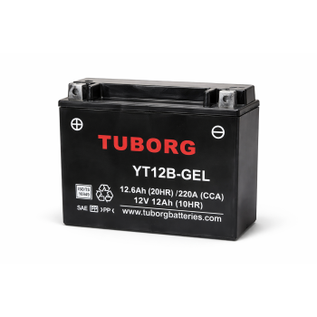 Tuborg YT12B-GEL 12V 12Ah 220A AGM fabrycznie aktywowany