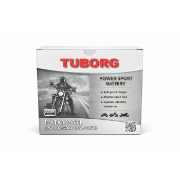 Akumulator Tuborg 10Ah 200A do motocykla i skutera