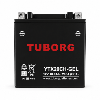 Tuborg YTX20CH-GEL 12V 18.9Ah 280A AGM fabrycznie aktywowany