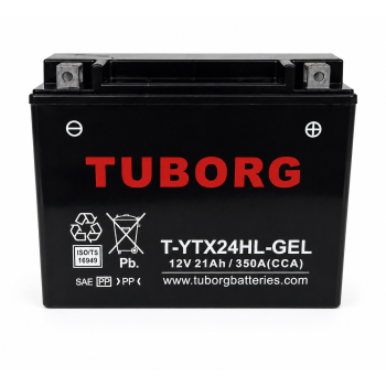 Tuborg YTX24HL-GEL 12V 21Ah 350A AGM fabrycznie aktywowany