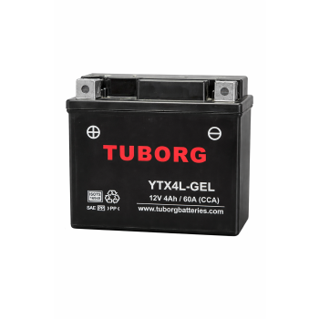 Tuborg YTX4L-GEL 12V 4Ah 60A AGM fabrycznie aktywowany