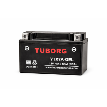 Tuborg YTX7A-GEL 12V 7Ah 120A AGM fabrycznie aktywowany