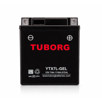 Tuborg YTX7L-GEL 12V 7Ah 110A AGM fabrycznie aktywowany