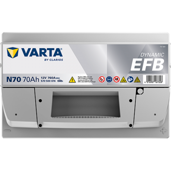 Technologia EFB – akumulator Varta N70