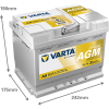 Akumulator AGM Varta 60Ah Start-Stop