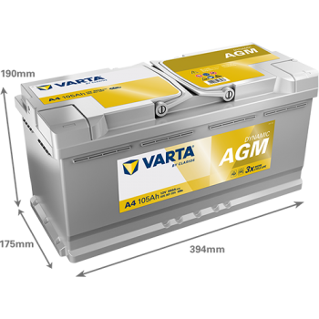 Akumulator AGM Varta A4 105Ah Start-Stop