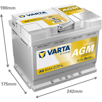Akumulator AGM Varta 60Ah Start-Stop